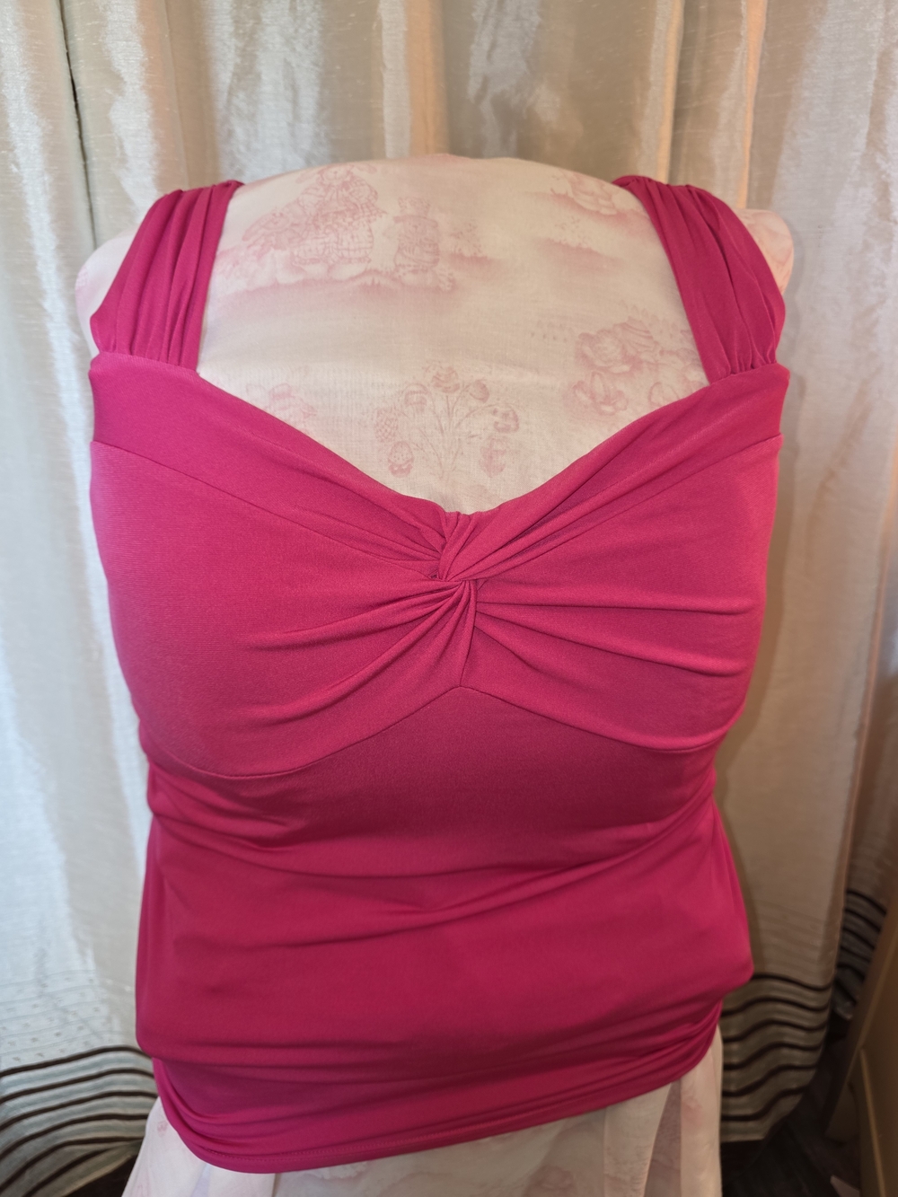 torrid Hot Pink Twist-Front Tank